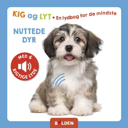 Bog - Kig og lyt – En lydbog for de mindste: Nuttede dyr