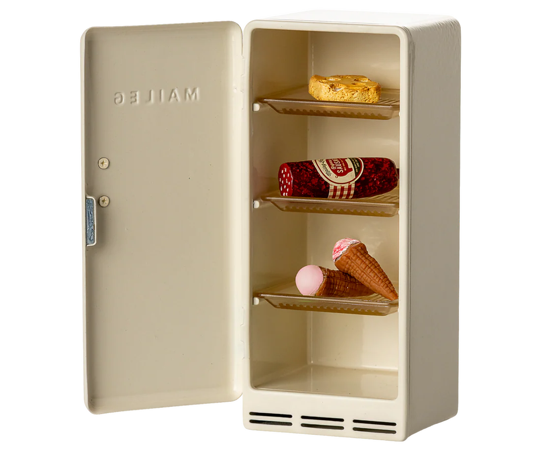 Køleskab, mus - Råhvid