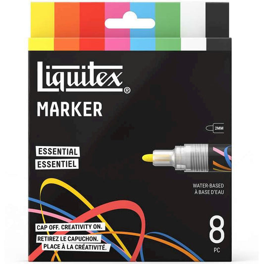 LIQUITEX LQX Marker Essential set 2mm x 8pcs ass.