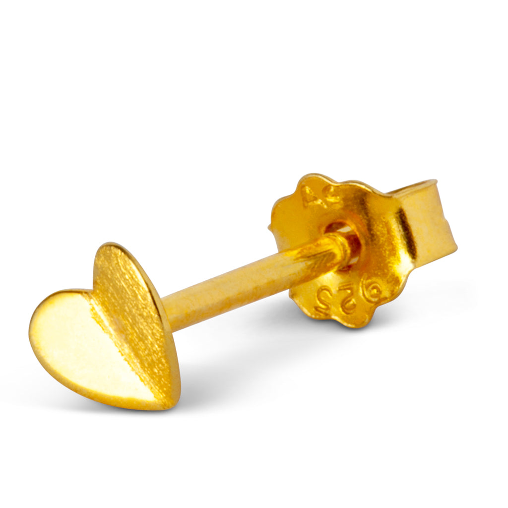 Ørestik - Heart Wings earring - Gold