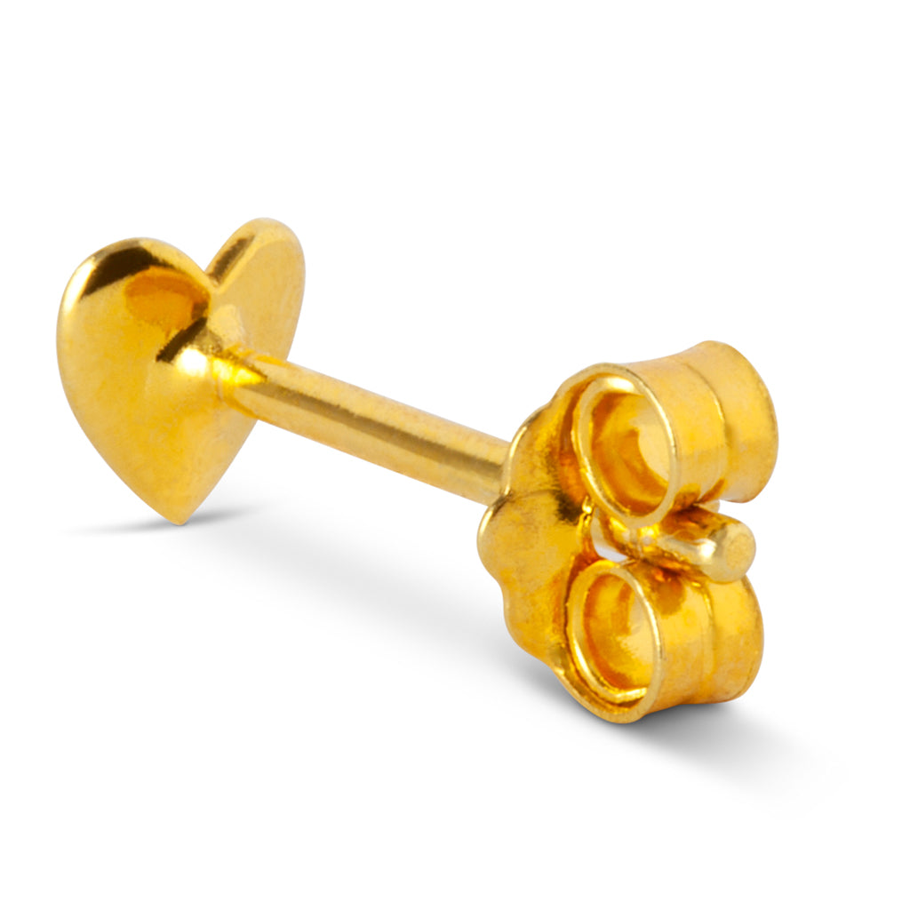 Ørestik - Heart Wings earring - Gold