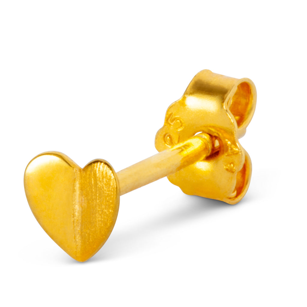 Ørestik - Heart Wings earring - Gold