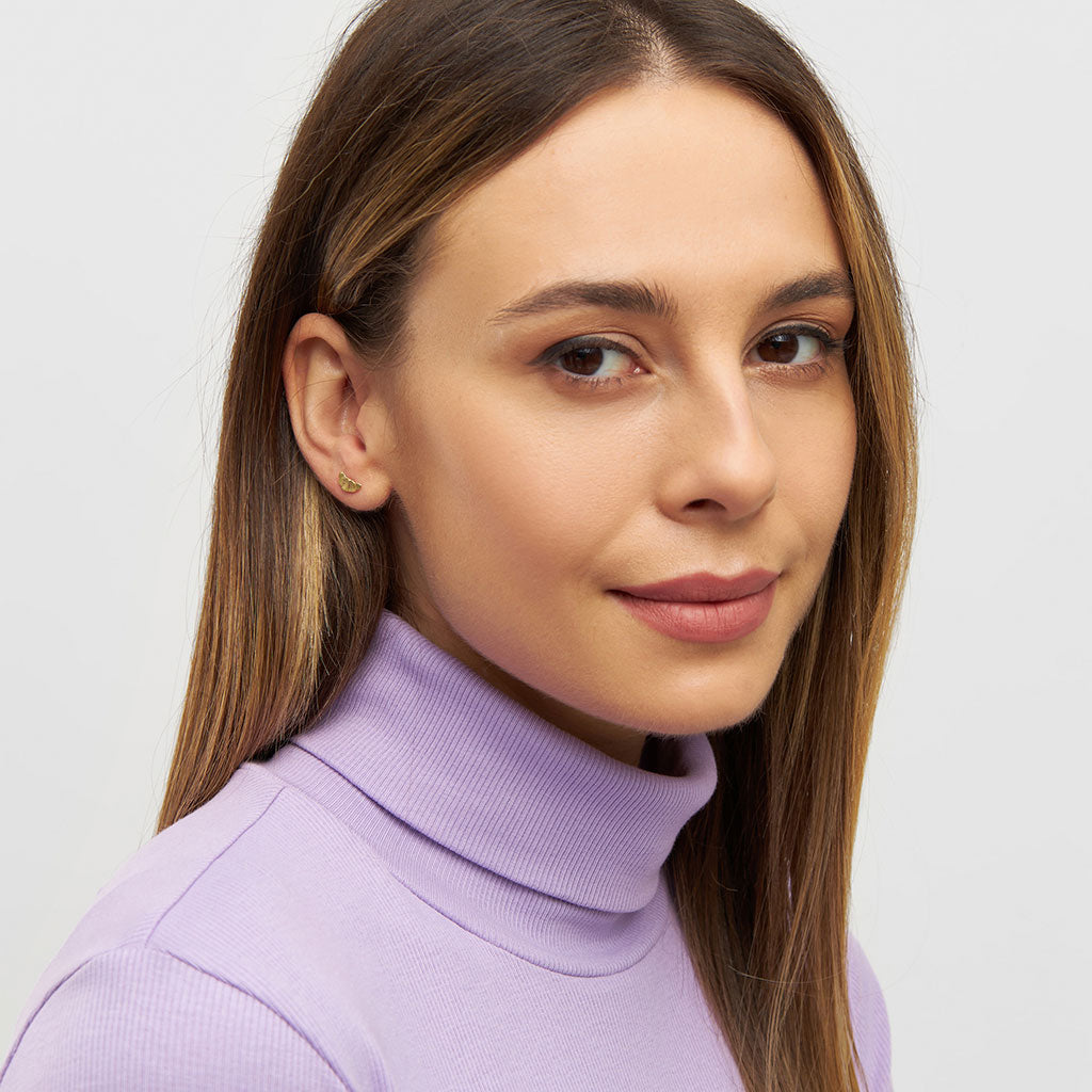 Ørestik - Croissant earring - Gold