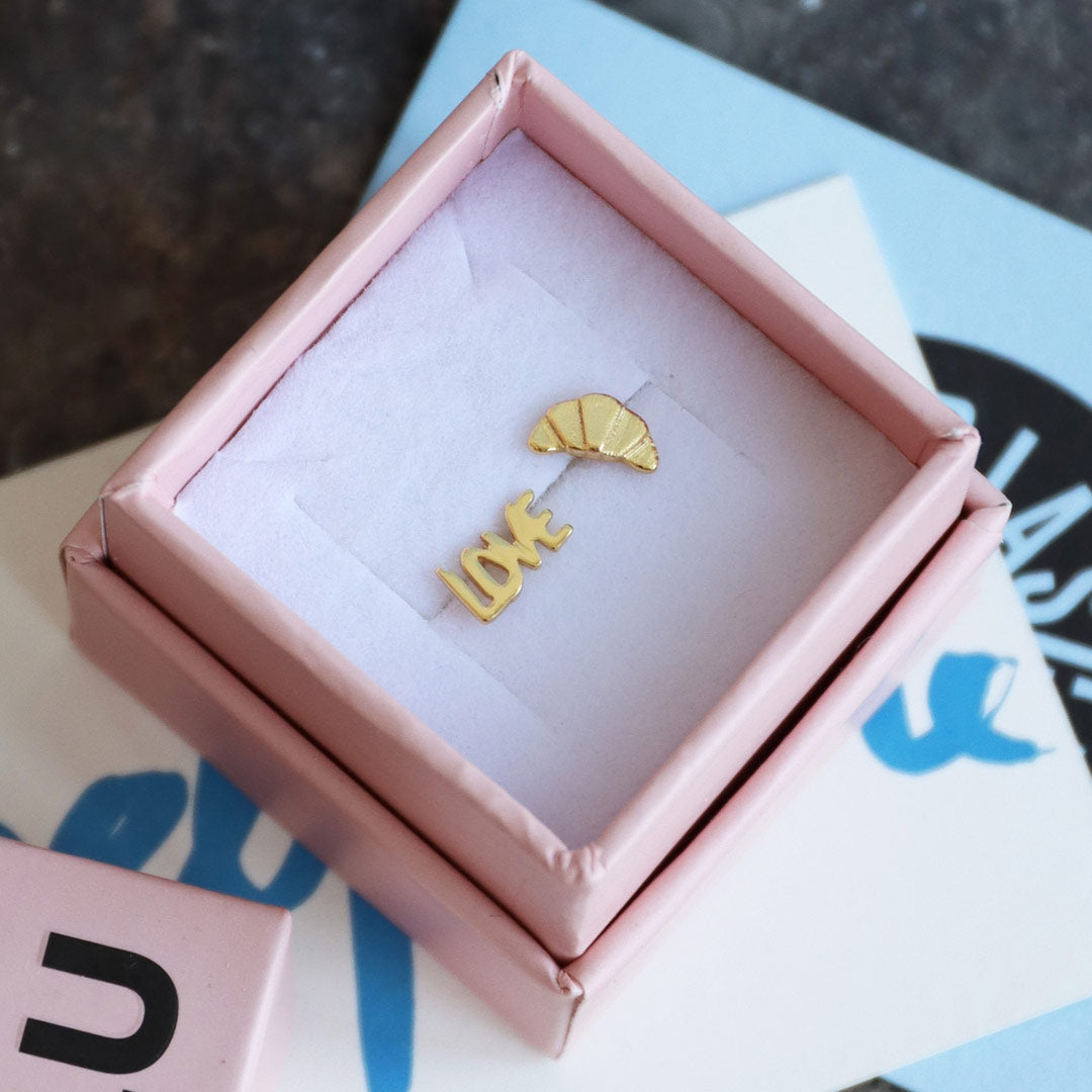 Ørestik - Croissant earring - Gold