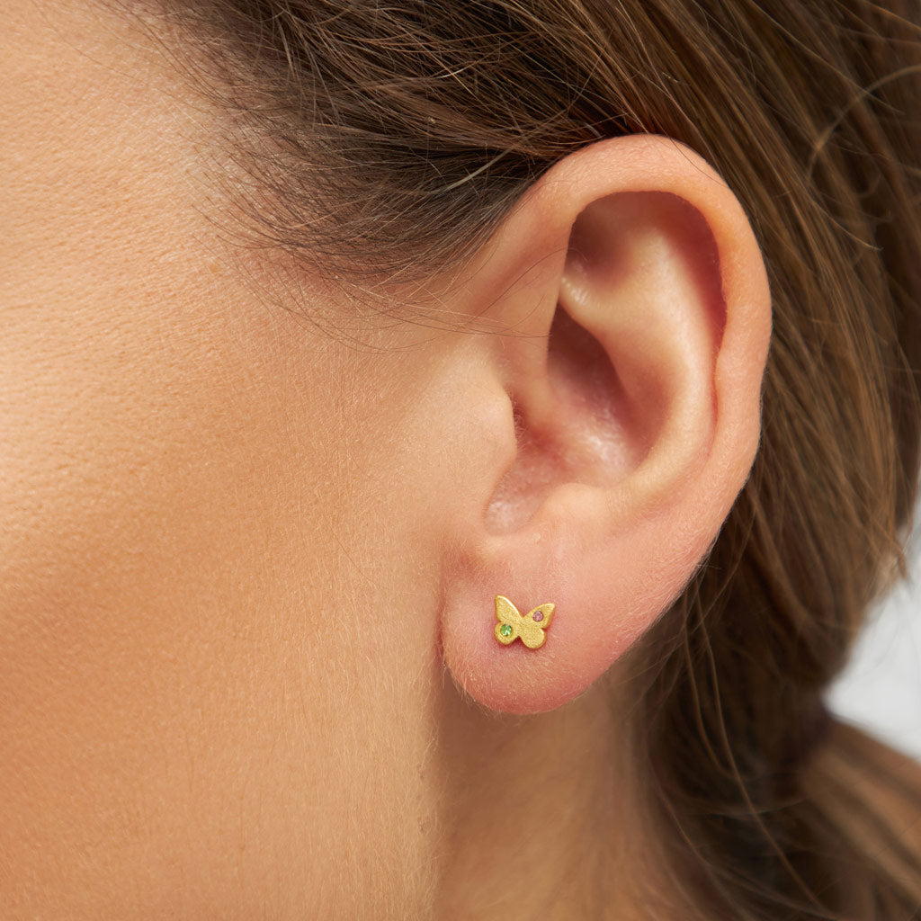Ørestik - Butterfly earring - Gold