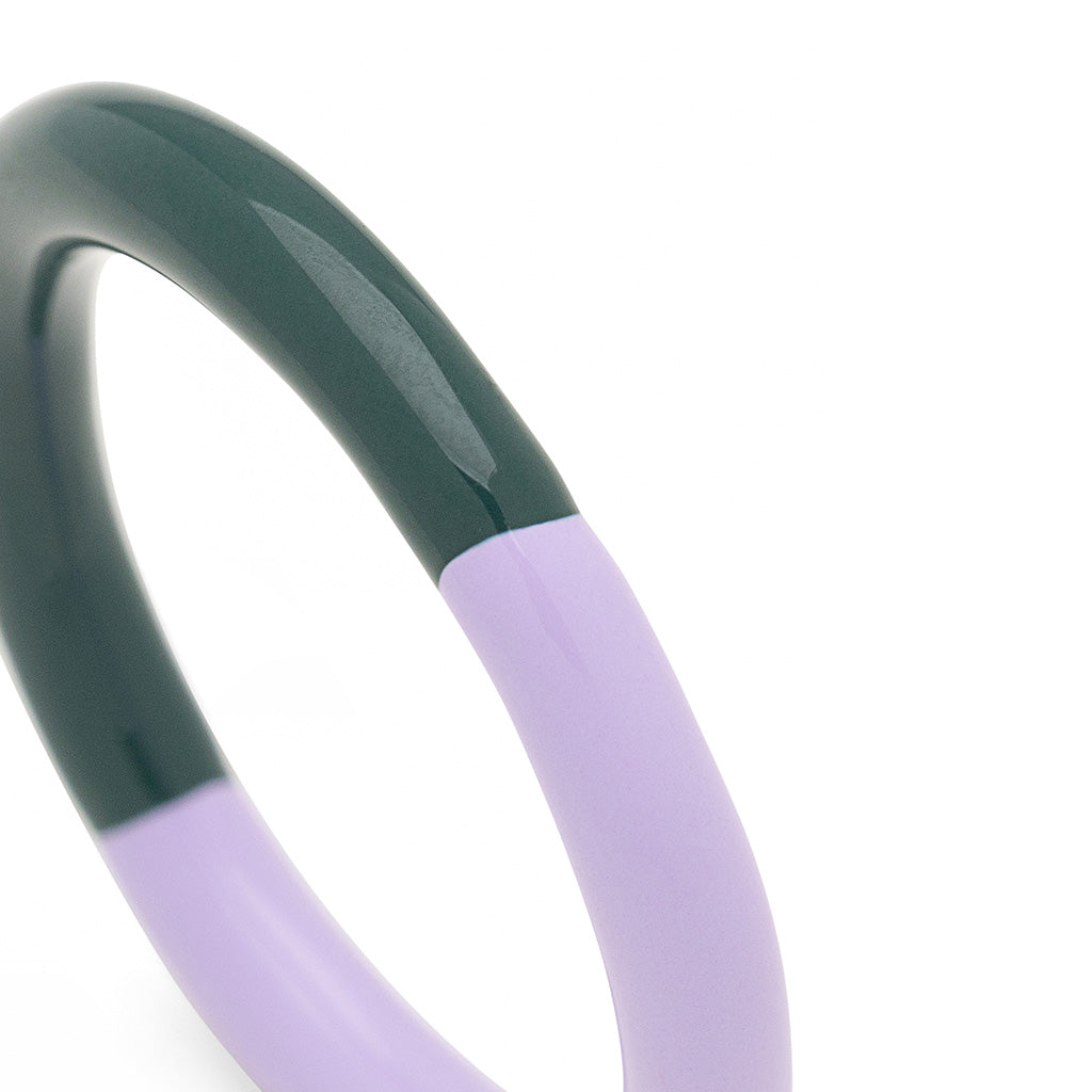 Fingering - Double Color Ring - North Sea Green - Purple