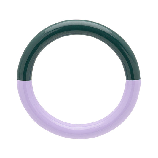 Fingering - Double Color Ring - North Sea Green - Purple