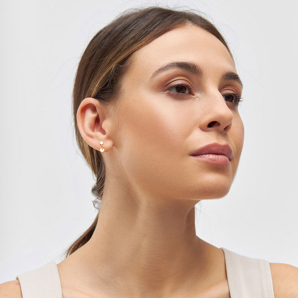 Ørestik - Love U Dangling earring - Gold