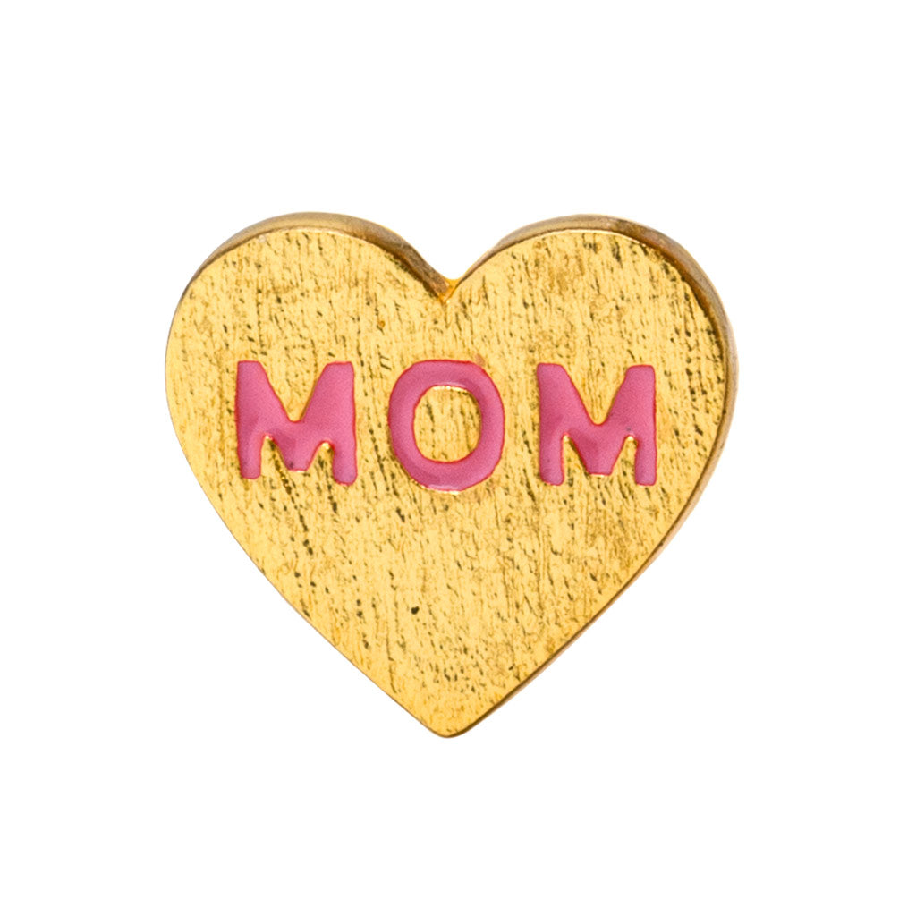 Ørestik - Heart Mom earring - Gold