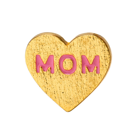 Ørestik - Heart Mom earring - Gold
