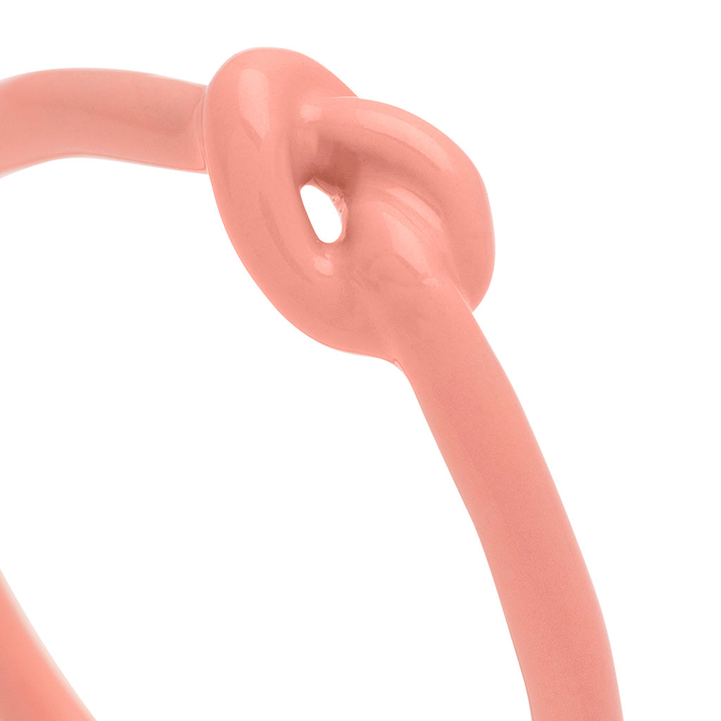Fingering - Love Knot Ring - Burnt Coral
