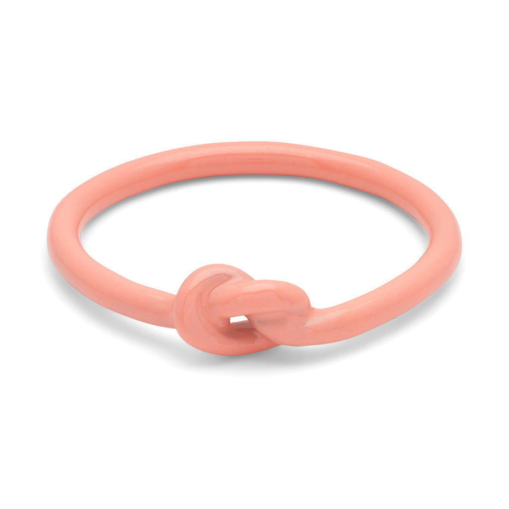 Fingering - Love Knot Ring - Burnt Coral