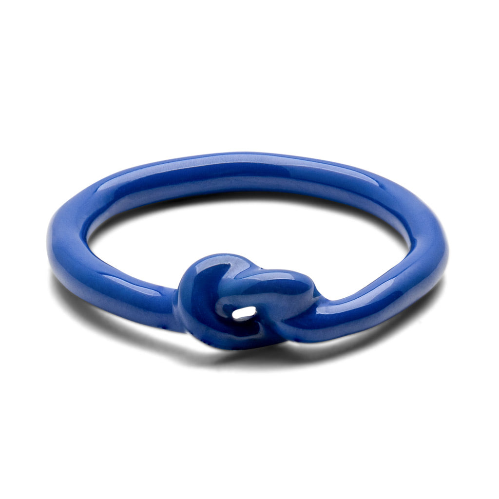 Fingering - Love Knot Ring - Dazzling Blue