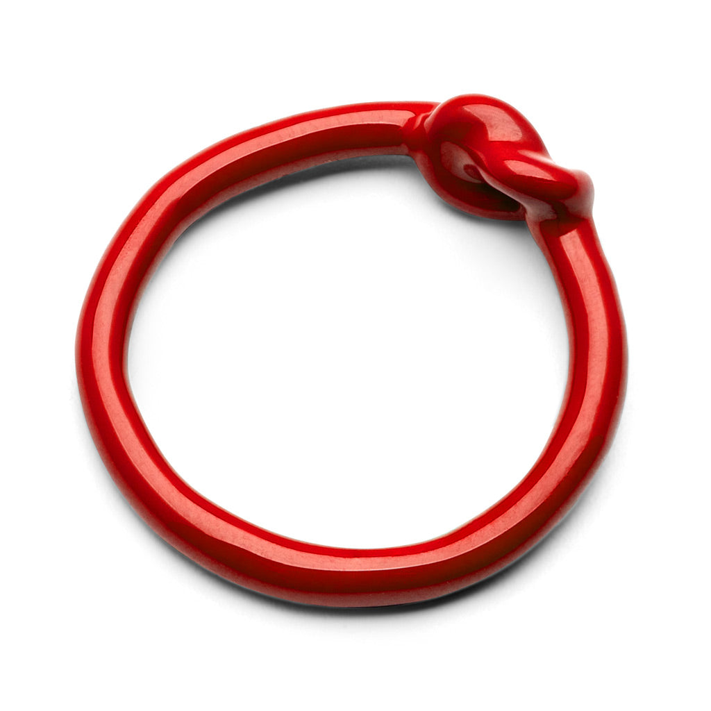 Fingering - Love Knot Ring - Passion Red