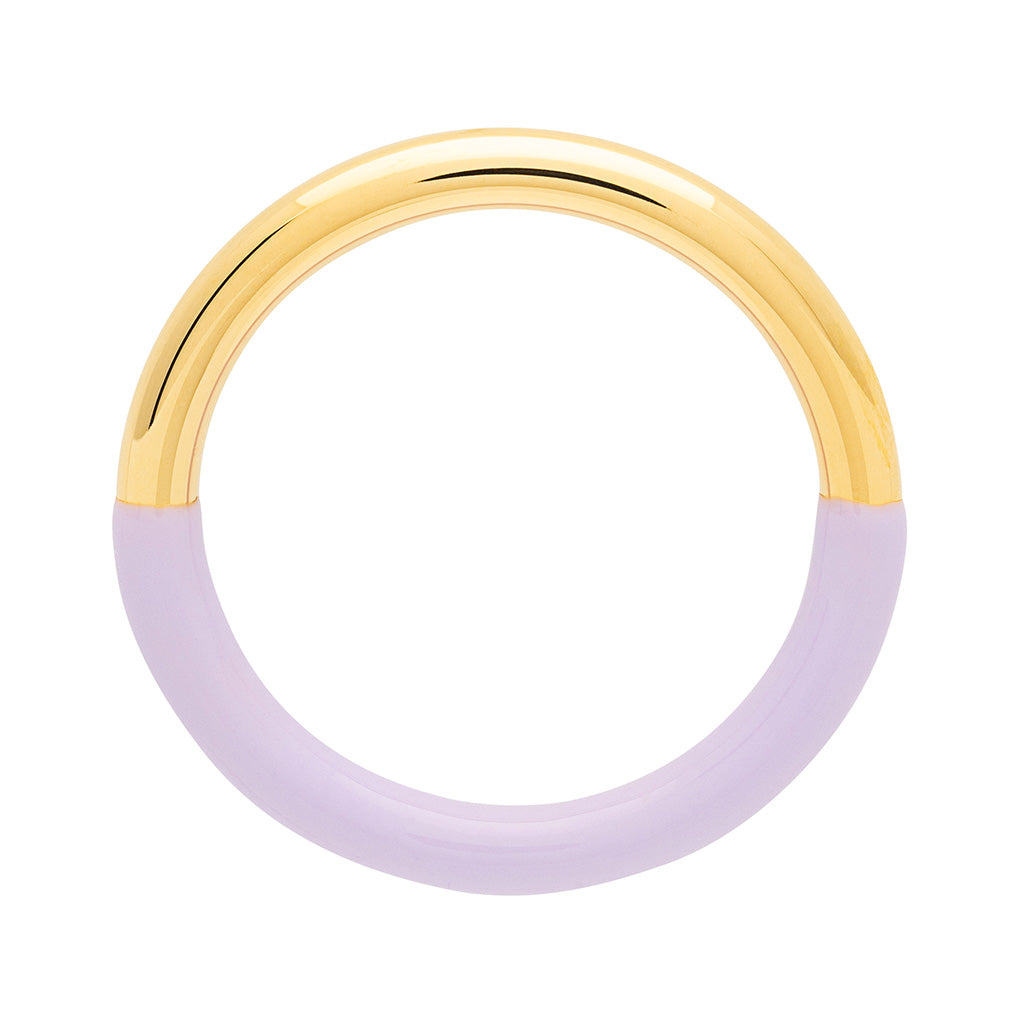 Fingering - Double Color Ring Gold - forgyldt Gold/Purple