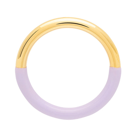 Fingering - Double Color Ring Gold - forgyldt Gold/Purple