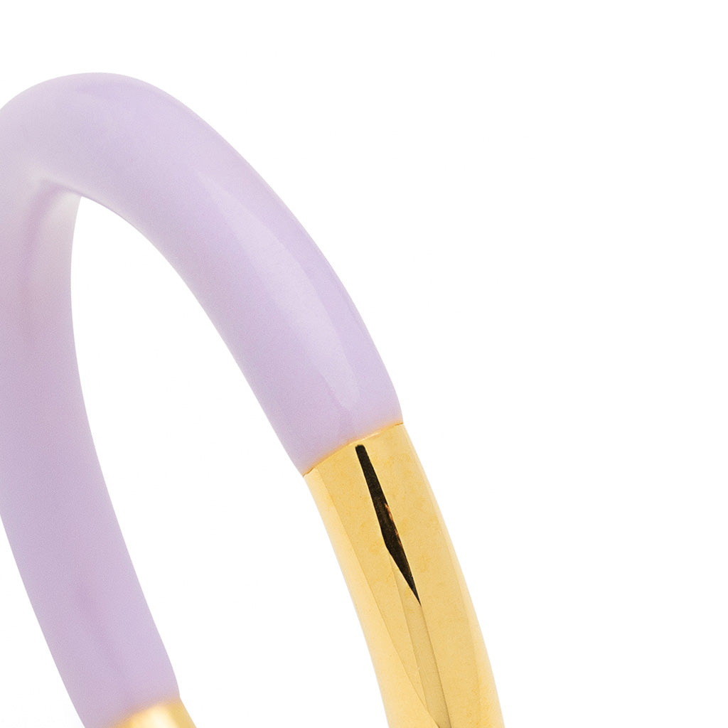 Fingering - Double Color Ring Gold - forgyldt Gold/Purple