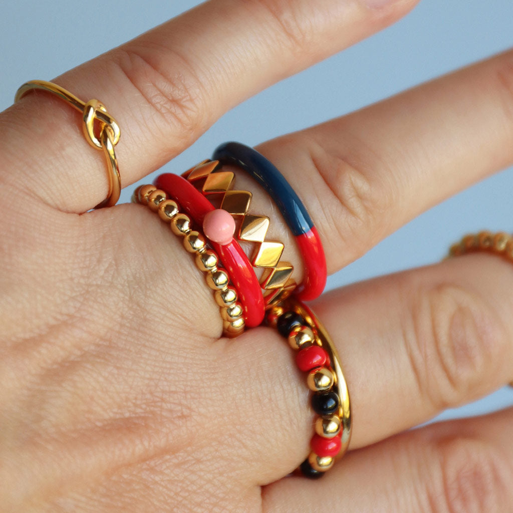 Fingering - Love Knot Ring - Guld