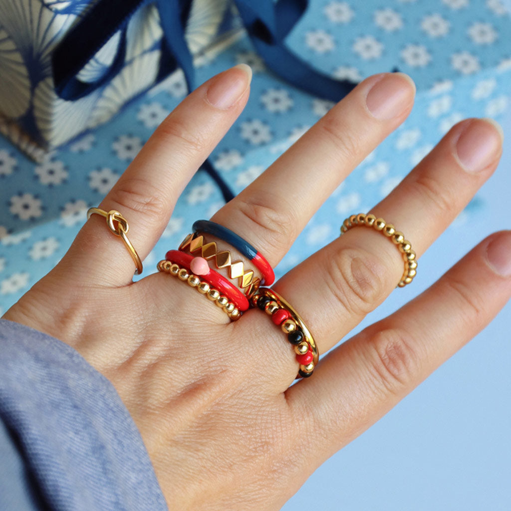 Fingering - Love Knot Ring - Guld