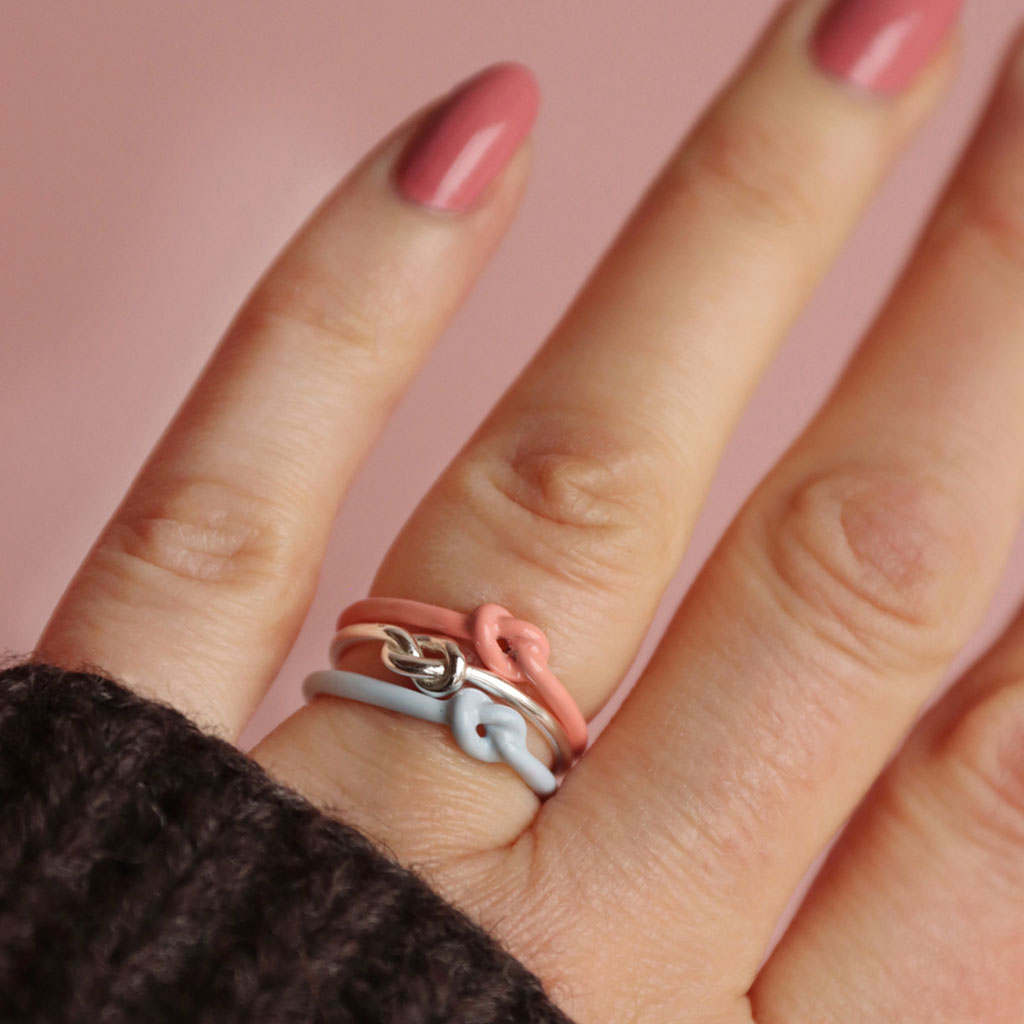 Fingering - Love Knot Ring - Silver