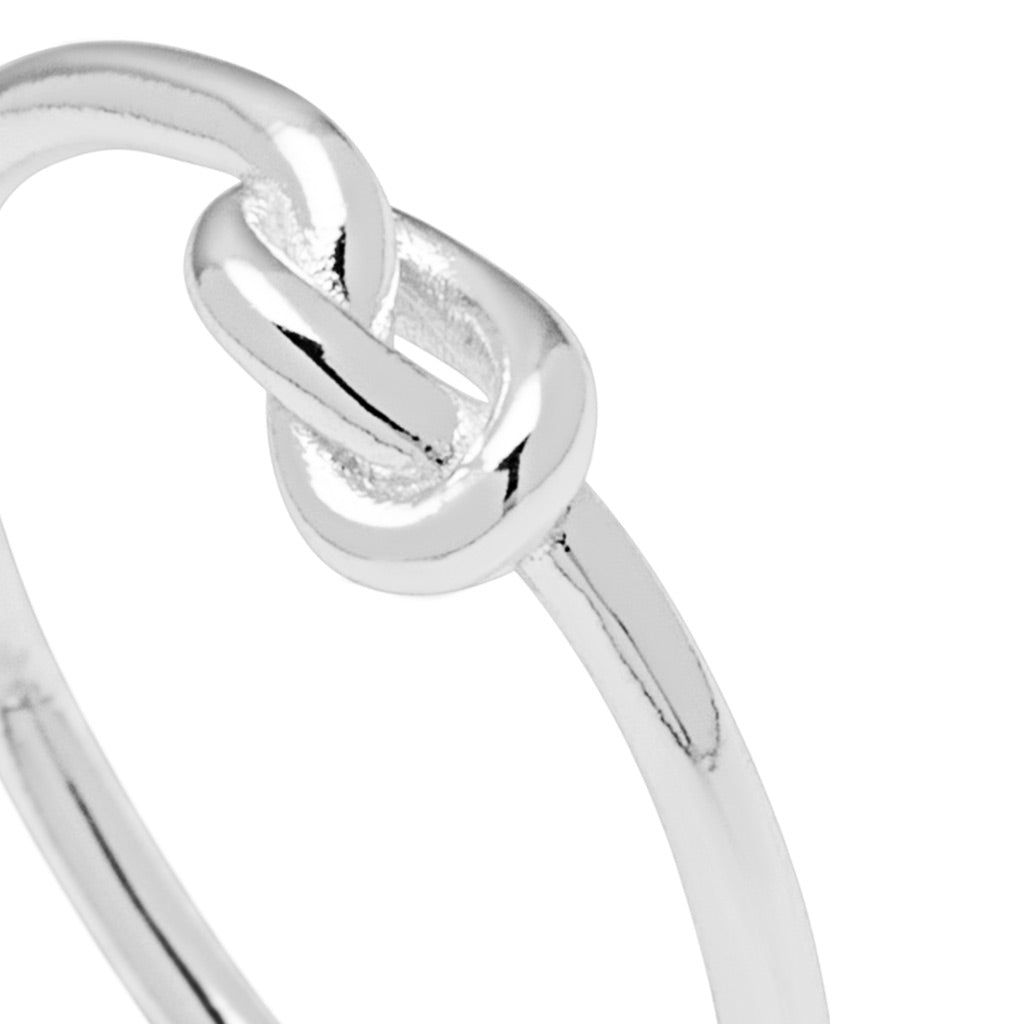 Fingering - Love Knot Ring - Silver