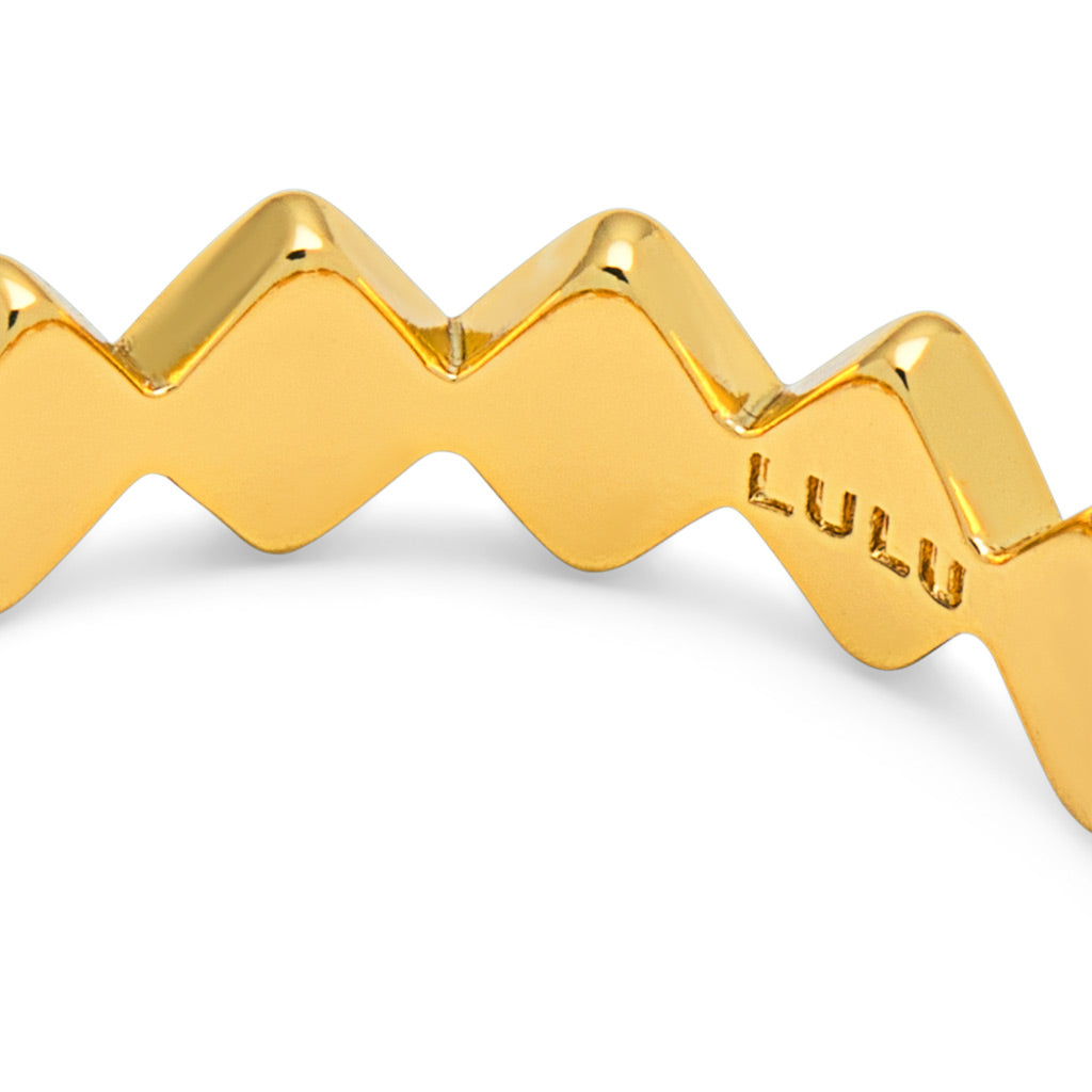 Fingering - Confetti Ring gold plated
