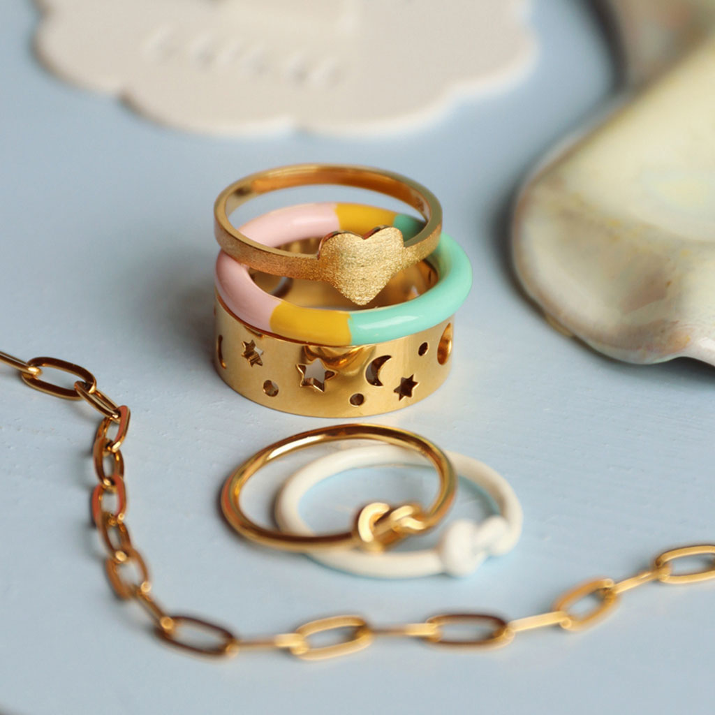 Fingering - Love Ring - Gold
