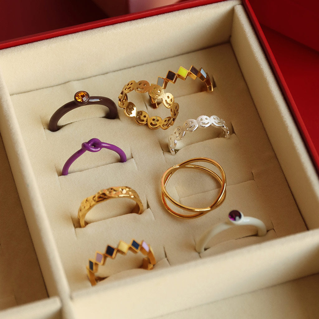 Fingering - Color Ring Crystal - Cocoa Powder