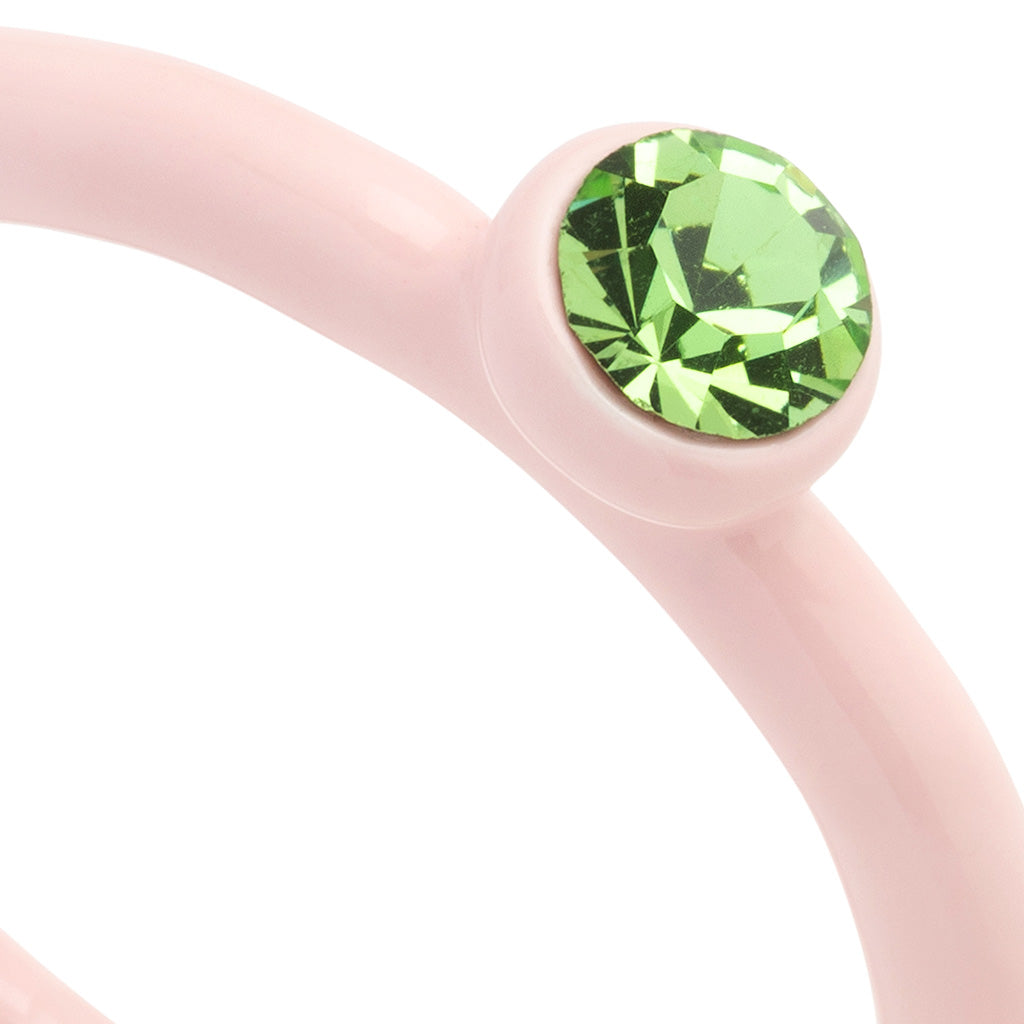 Fingering - Color Ring Crystal - Silk Light Pink
