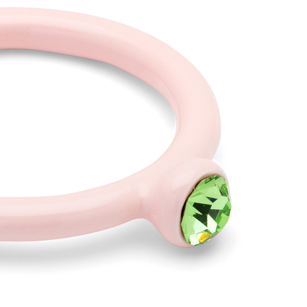 Fingering - Color Ring Crystal - Silk Light Pink