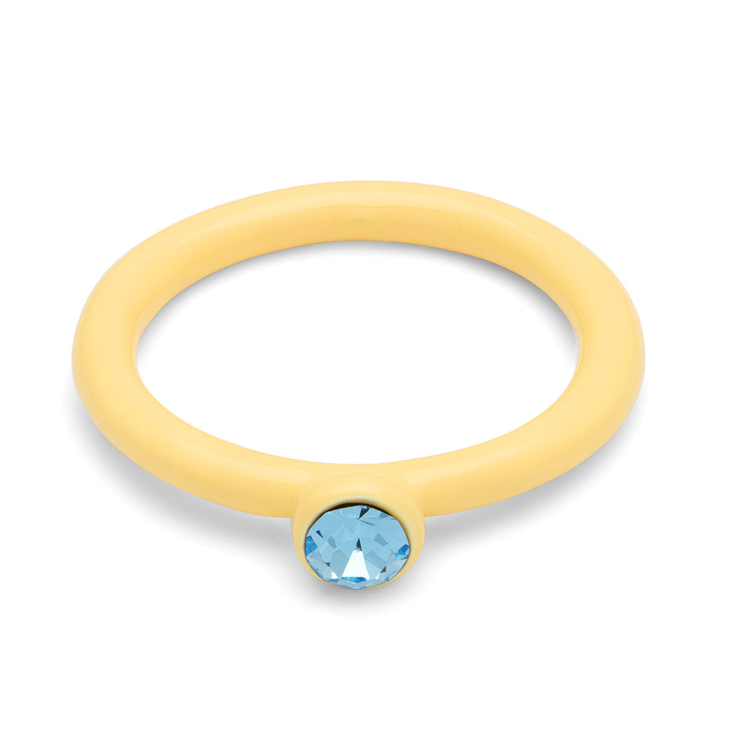 Fingering - Color Ring Crystal - Soft Yellow