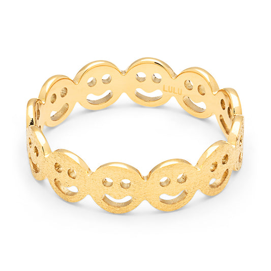 Fingering - Smile Ring - Forgyldt