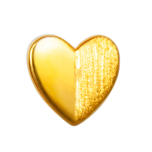 Ørestik - Heart Wings earring - Gold