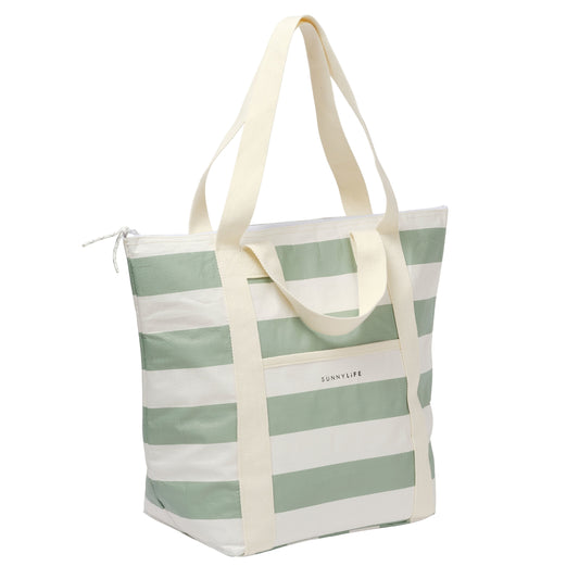 Køletaske - Light Cooler Bag - La Palma Sage Stripe