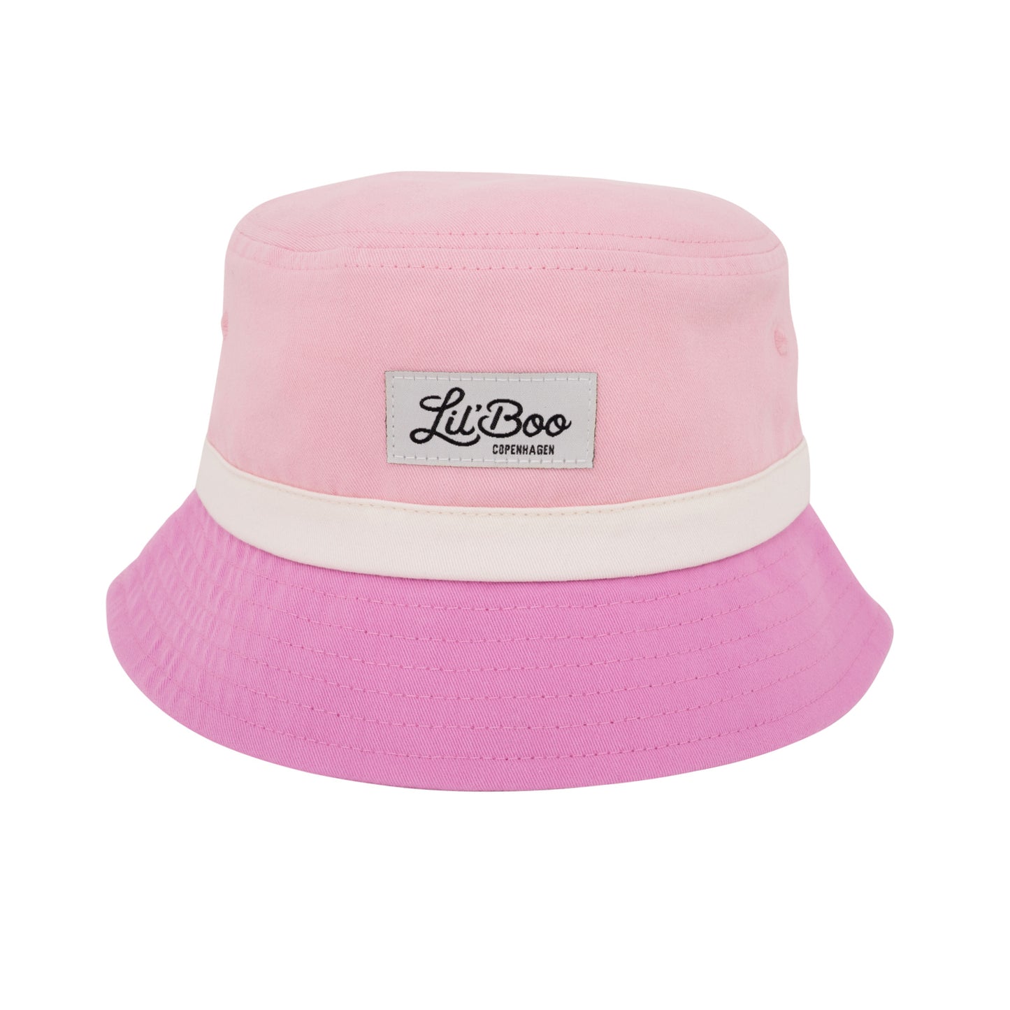 Lil' Boo Block Bucket Hat - Pink/Purple 2-6 år