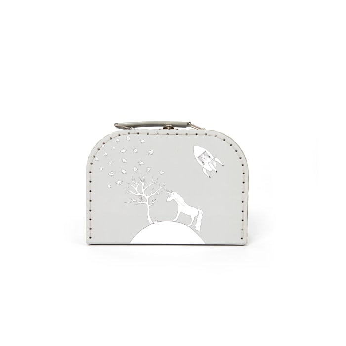Lille Kuffert - Unicorn - Grey