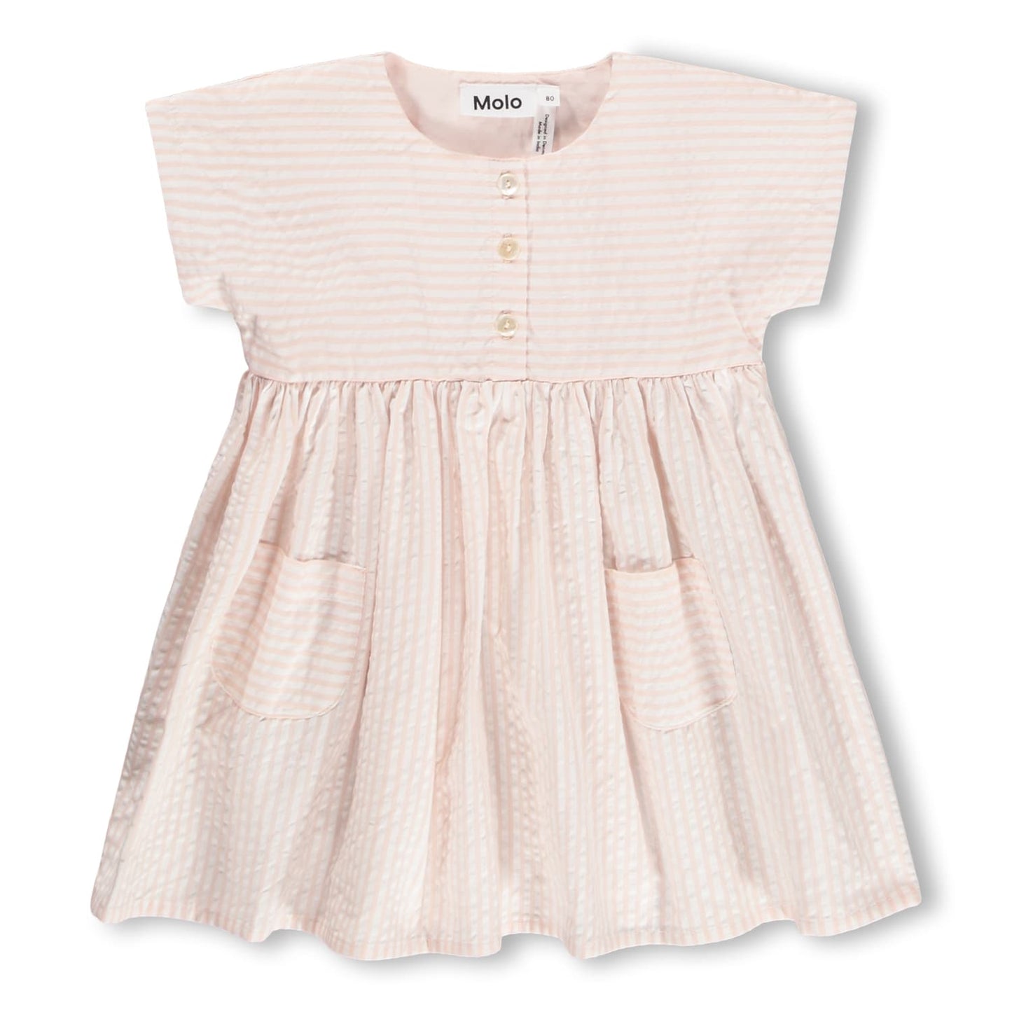 MOLO Kjole - Carlotta Cloud Pink Stripe