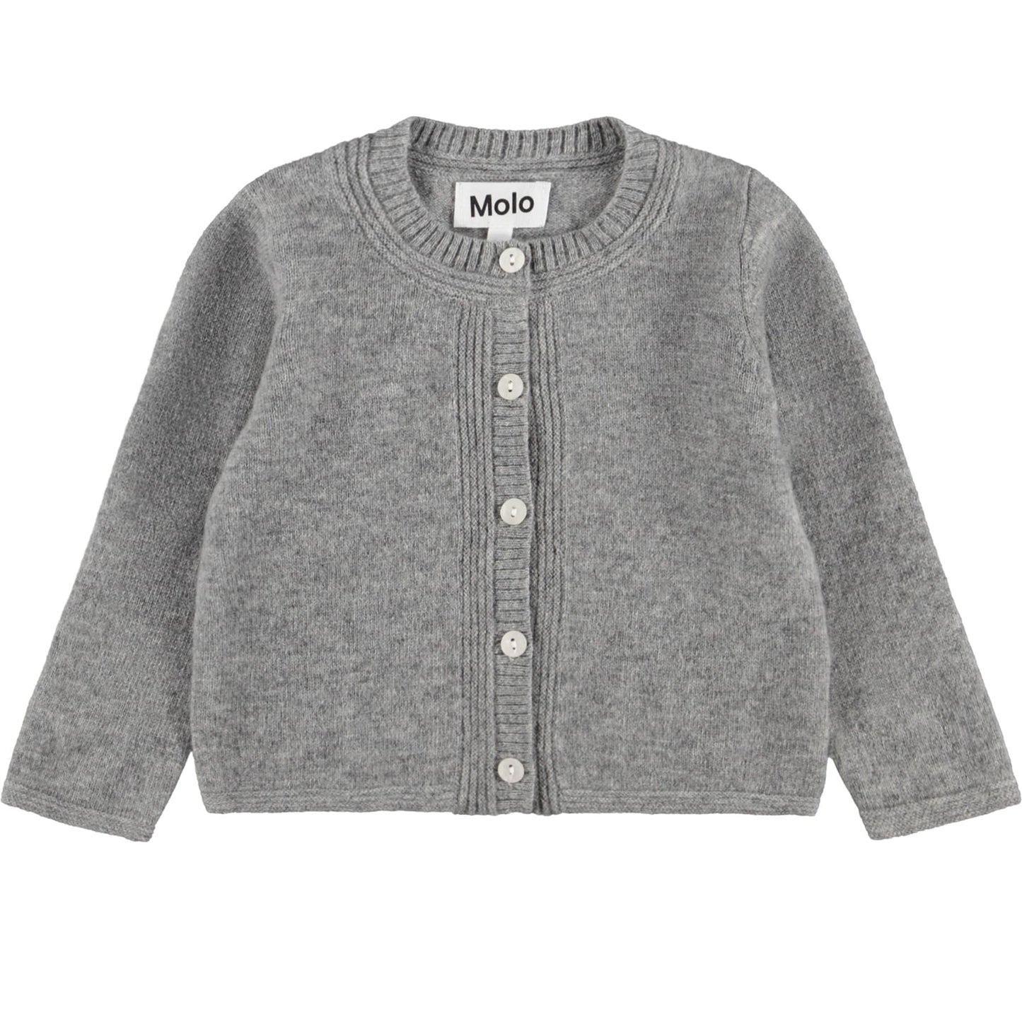 MOLO Strik Cardigan - Gita - Grey Melange