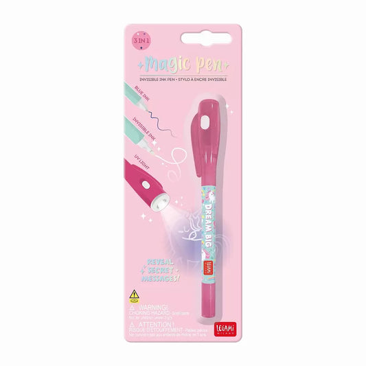 Magic invisible pen - Unicorn – Usynlig blækpen med UV-lys