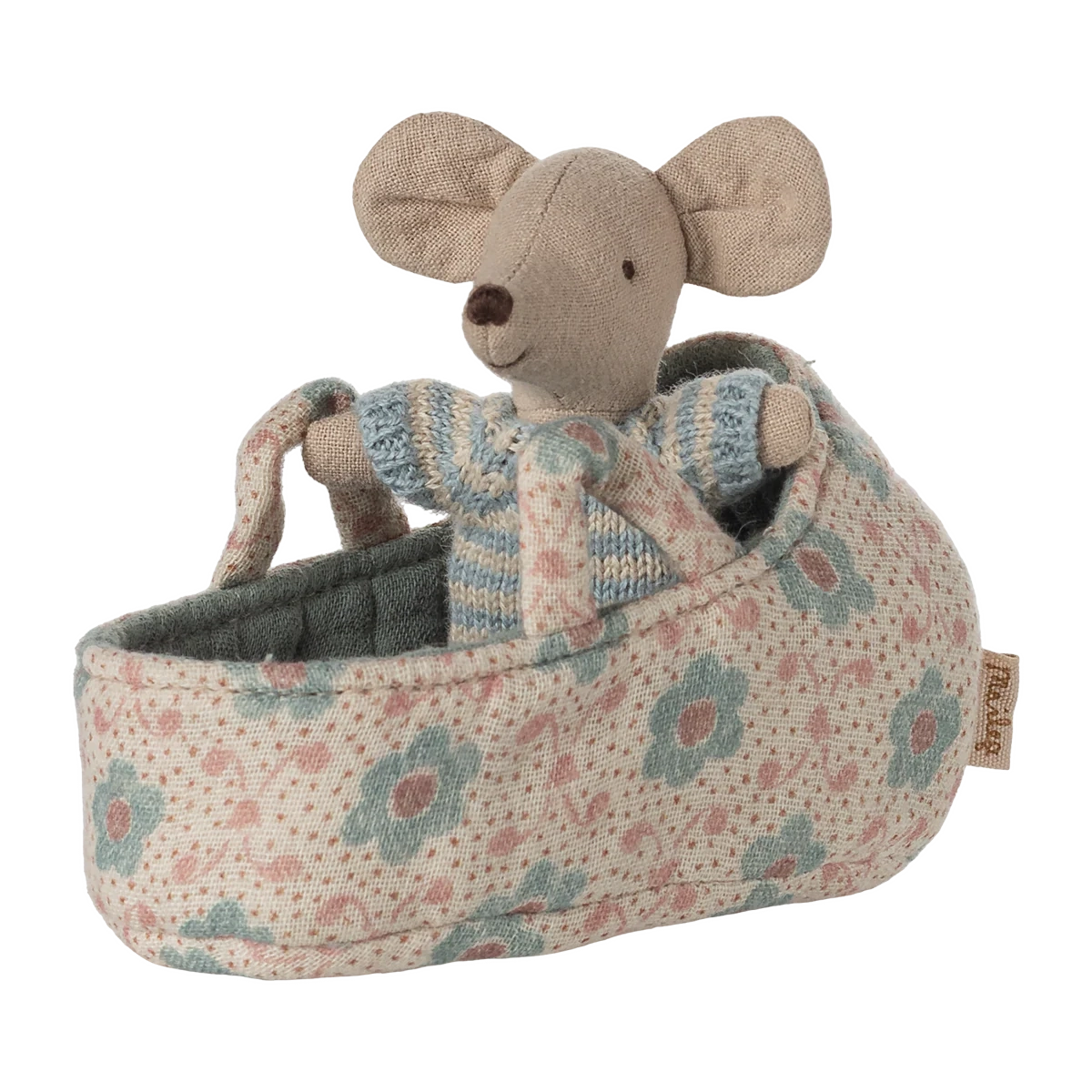 Maileg Babymus i babylift - Blå