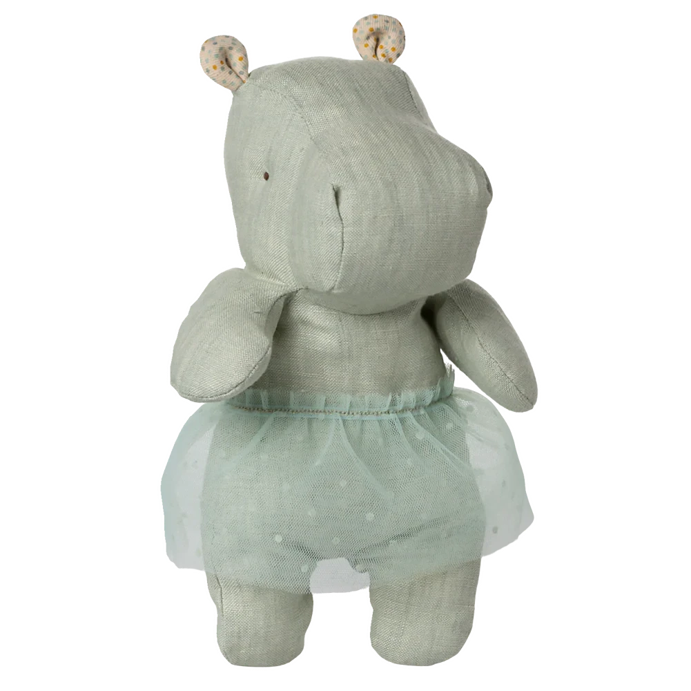 Maileg Safari friends - Flodhest m. tylskørt, Lille - Mint
