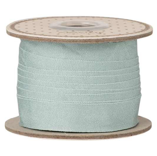 Maileg gavebånd, 13 mm, 10 m - Støvet mint