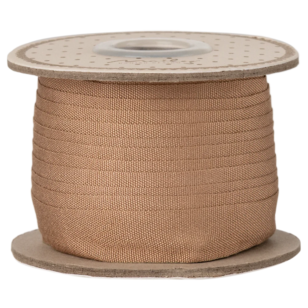 Maileg gavebånd, 13 mm, 10 m - Varm brun