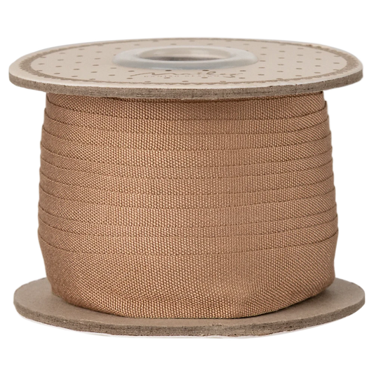 Maileg gavebånd, 13 mm, 10 m - Varm brun