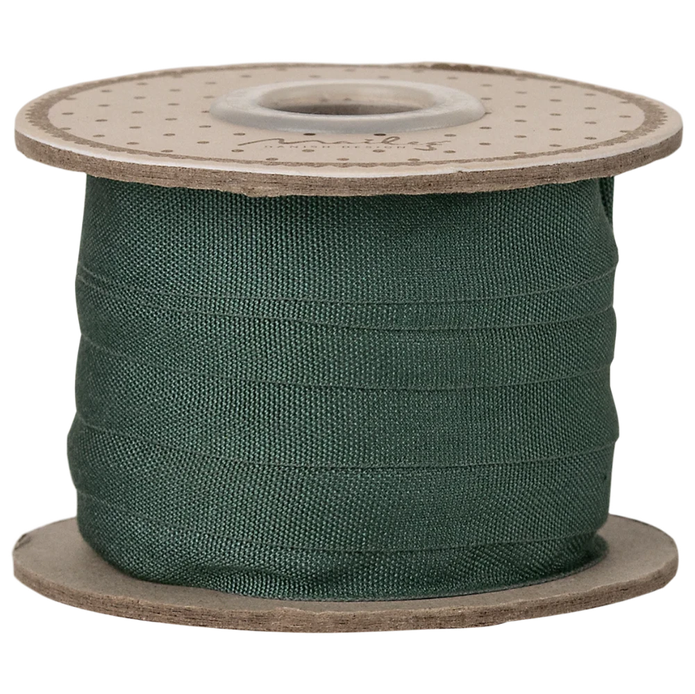 Maileg gavebånd, 13 mm, 10 m - Petroleumsfarvet
