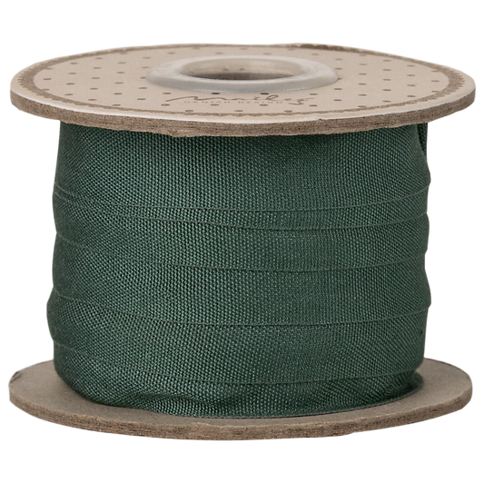 Maileg gavebånd, 13 mm, 10 m - Petroleumsfarvet