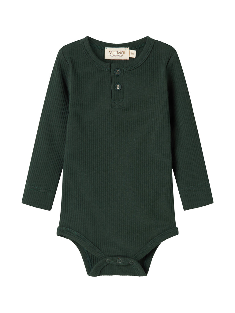 MarMar - Body LS, Bodystocking - Dark Leaf