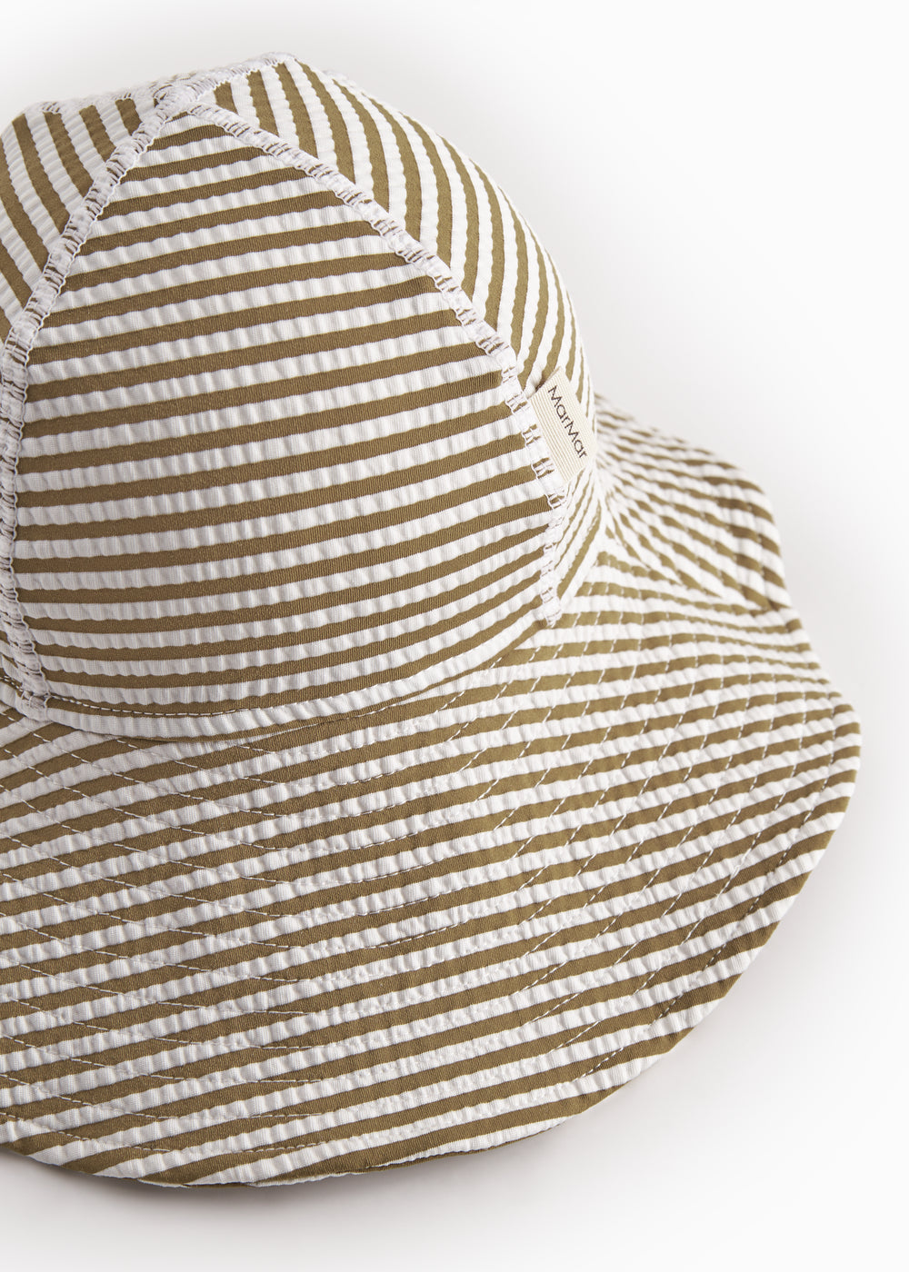 MarMar - Solhat - Alba Splash Long - Seersucker Swim - Dark Bronze Stripe