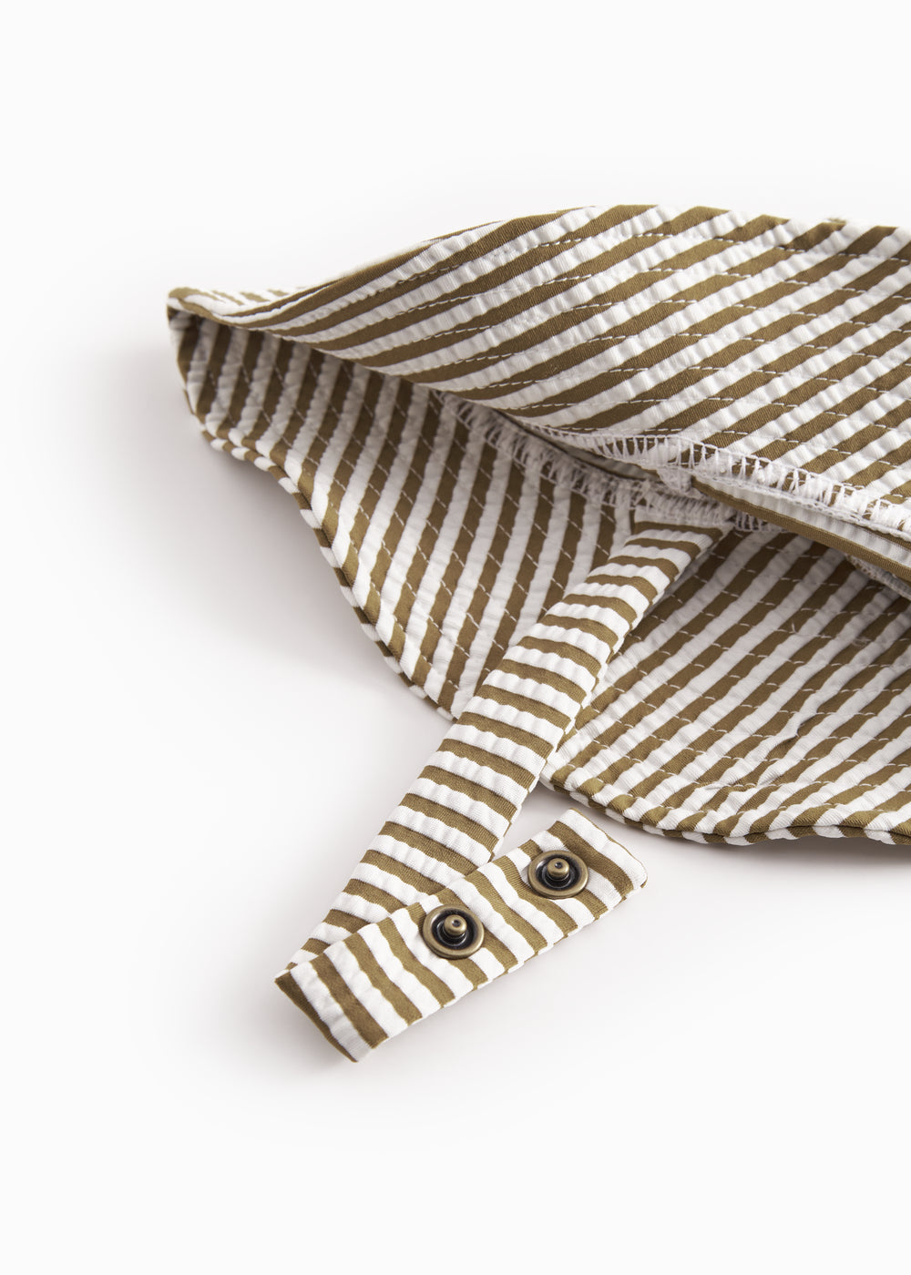 MarMar - Solhat - Alba Splash Long - Seersucker Swim - Dark Bronze Stripe