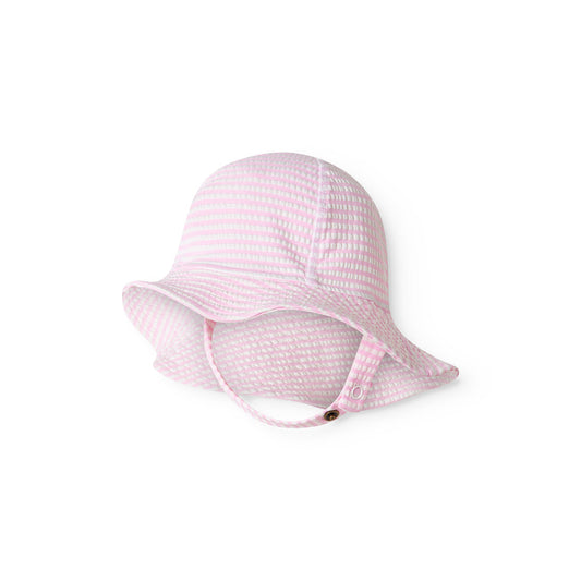 MarMar - Solhat - Alba Splash Long - Seersucker Swim - Pink Stribe